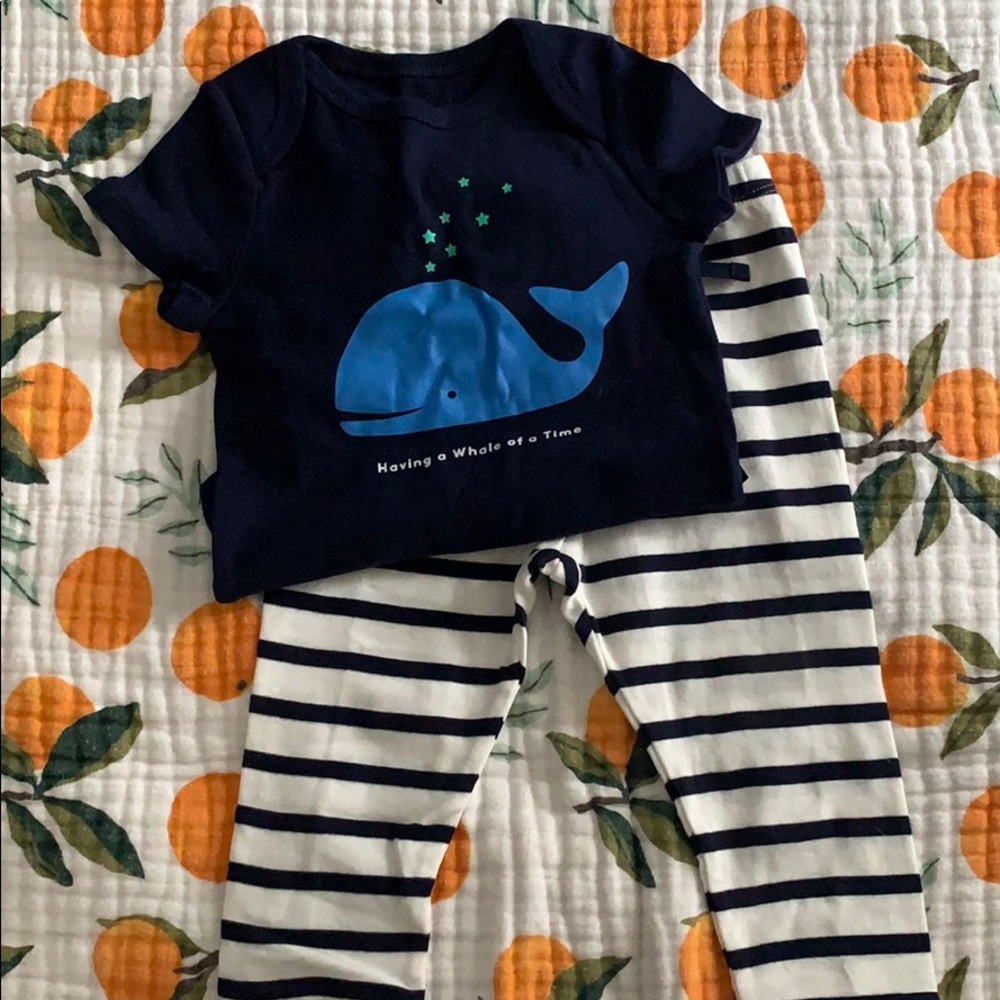 Baby Gap “Whale of a time” outfit NWOT